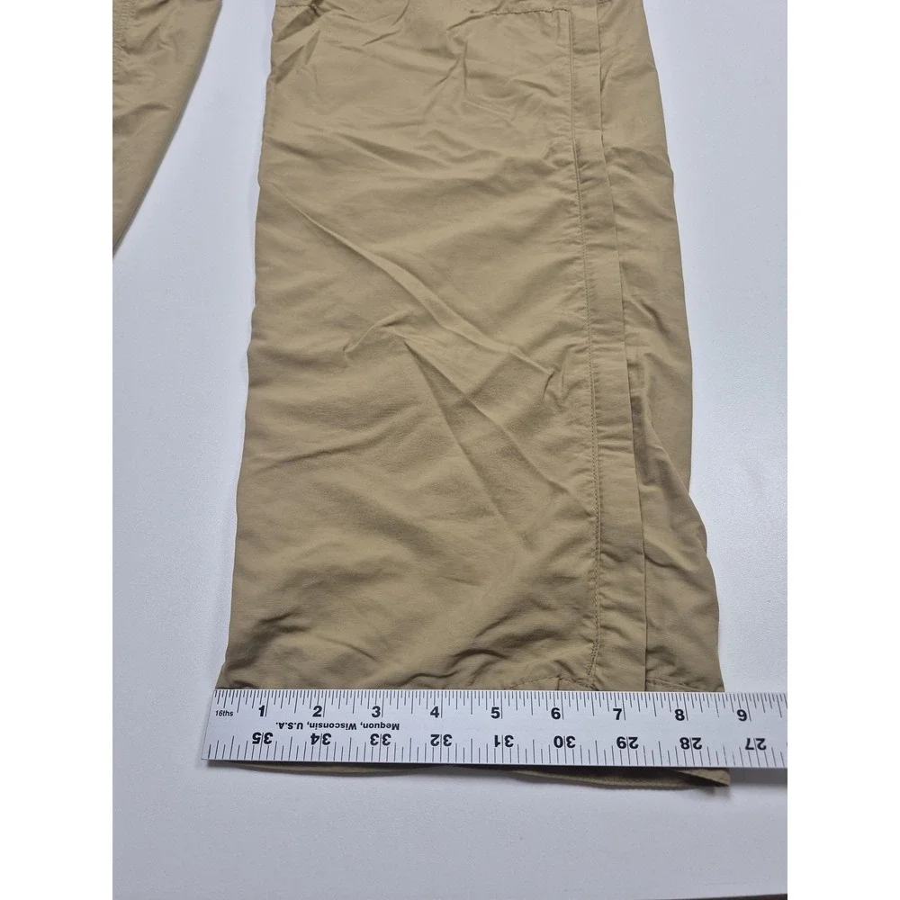 REI Convertible Pants Mens 32x32 Beige Nylon Zip Off Hiking UPF 50+ Outdoor